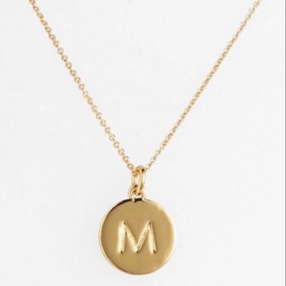 $48 Kate Spade Initial “M” Mini Initial Pendant Necklace gold - Picture 9 of 9